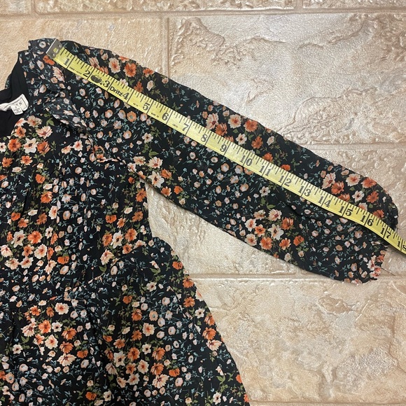 Hayden Girl gorgeous fall floral tiered dress-Girls size small-EUC - Picture 15 of 16